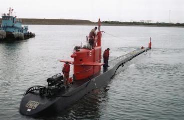 A port bow view of the nuclear-powered research submersible NR-1